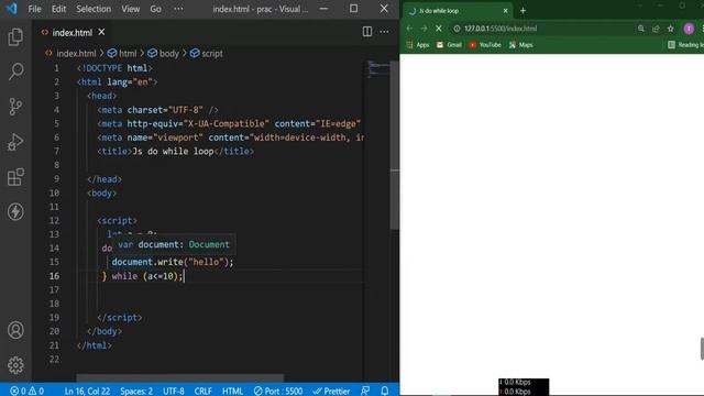 do While Loop in JavaScript || JS Tutorial for Beginners in Bengali 2022