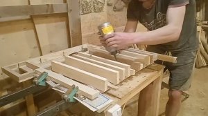 Простая полочка из дуба и ясеня!! Как сделать полку из дерева своими руками...