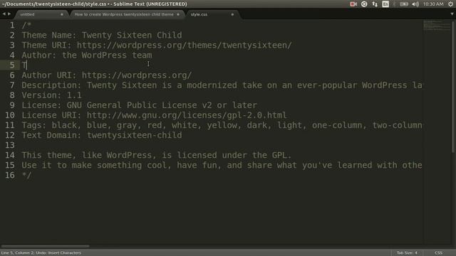 wordpress twentysixteen child theme смотреть онлайн