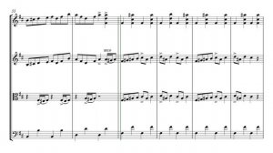 Grieg In the Hall of the Mountain King | String Quartet Sheet Music