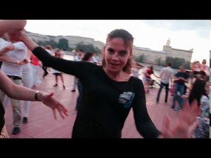 Парный танец хастл от преподавателей студии AlphaDance в Москве