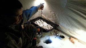 Ловля рипуса санками на Увильдах