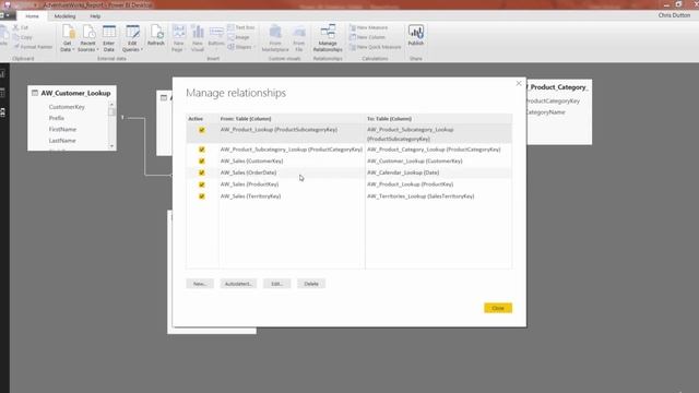 4.7 Managing & Editing Table Relationships | Relationships & Data Models | Learn Power BI 2022