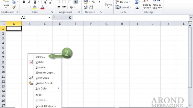 Using Excel 2010 - Create a New Worksheet смотреть онлайн