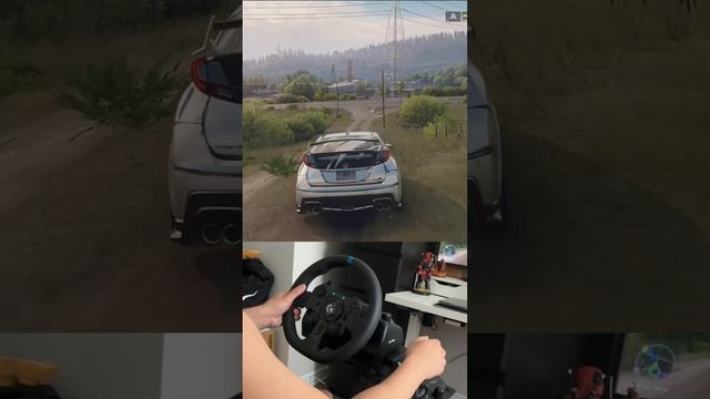 How does a Civic Type R off road? #shortsvideo #gameplay #logitechg923