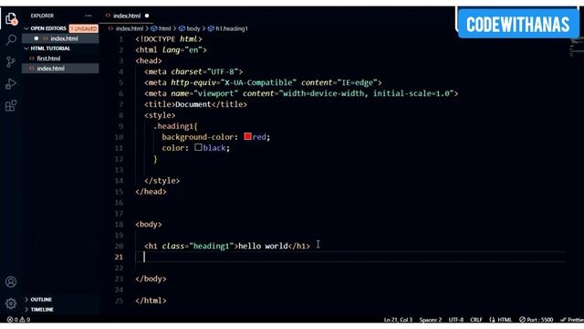 HTML Class & Id  attributes : tutorial for beginner 2022 | lecture 12 #htmltutorial