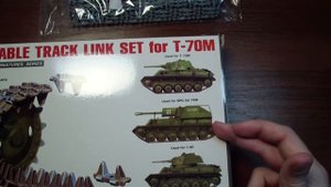Обзор траков, катков и звездочек для Т-70М, Т-80, СУ-76М, Я-12 (Miniart 35146, Комплект ЗиП 35009)
