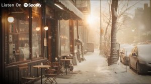 Snow Day Jazz Music - Slow Jazz Music in Winter Coffee Shop Ambience for Work, Study & Relax