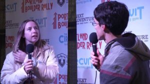 Isabelle Faus - Interview at the Portland Boulder Rally 2013