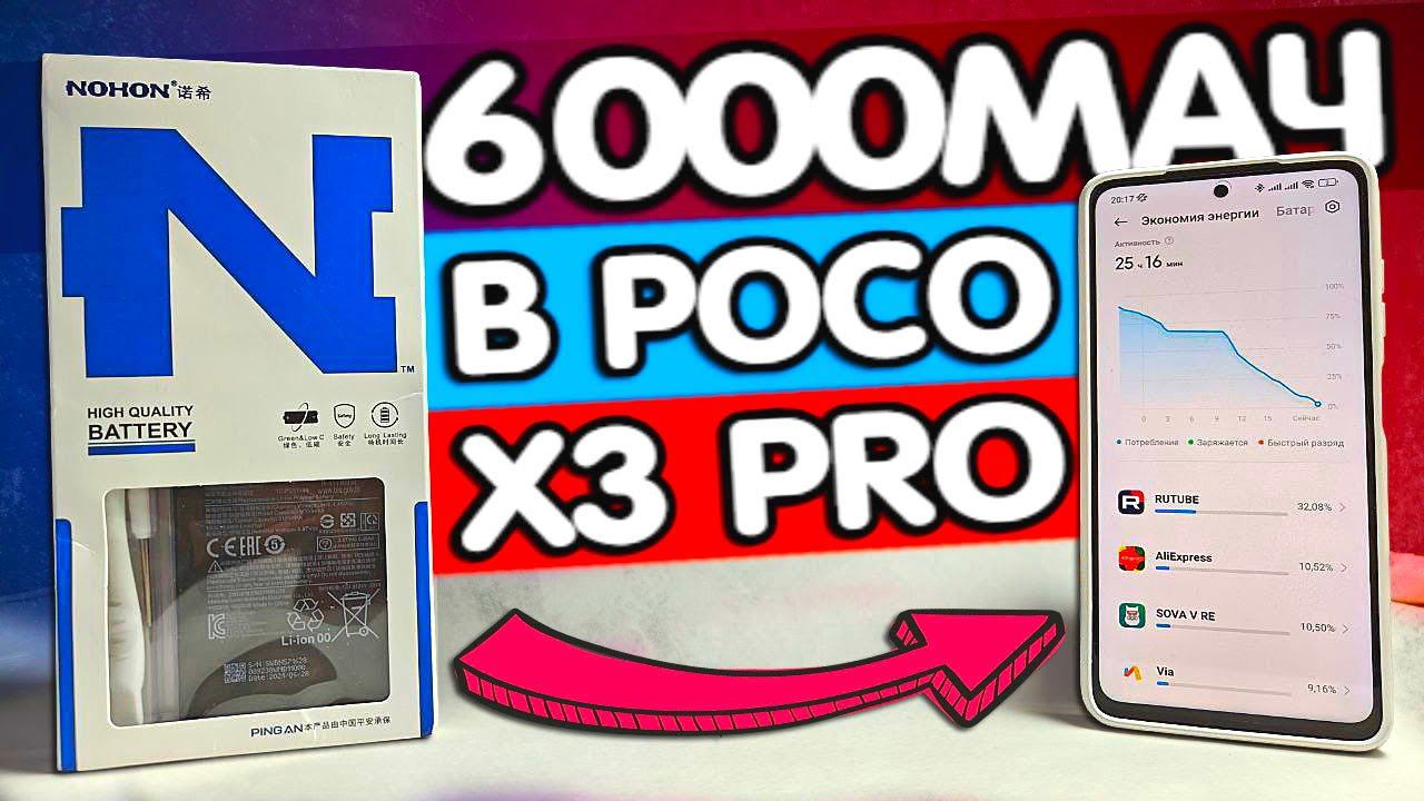 6000мАч в POCO X3 PRO в 2024 году Вторая жизнь лучшего смартфона Xiaomi ⚡️ смотреть онлайн