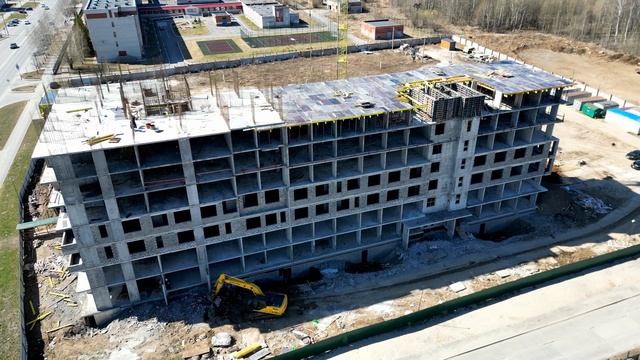 Ход строительства ЖК Ритм. Апрель 2023