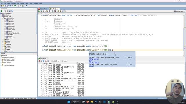 ORACLE DATABASE TUTORIAL #06 SELECT WHERE смотреть онлайн