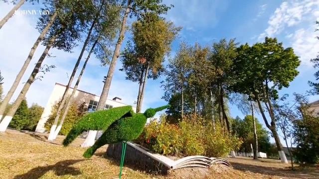 малые архитектурные формы украсили территорию Климовичского аграрного колледжа