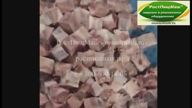 Обзор Машины нарезки мороженого мяса (до -5) кубиком TS-DP300 от РостПищМаш смотреть онлайн