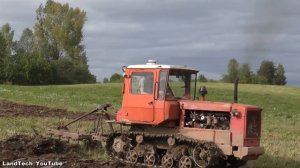Легендарный гусеничный трактор ДТ-75 до сих пор пашет поля России