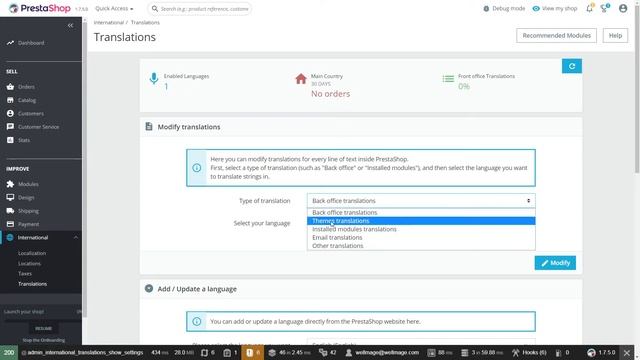PrestaShop 1.7.5 admin panel: how to change footer copyright message смотреть онлайн