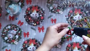 Новогодние поделки своими руками!Игрушки на ёлку из синельной проволоки! DIY.