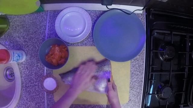 Посол форели семейства лососевых ,простой рецепт в домашних условиях .посол красной рыбы сухой посо