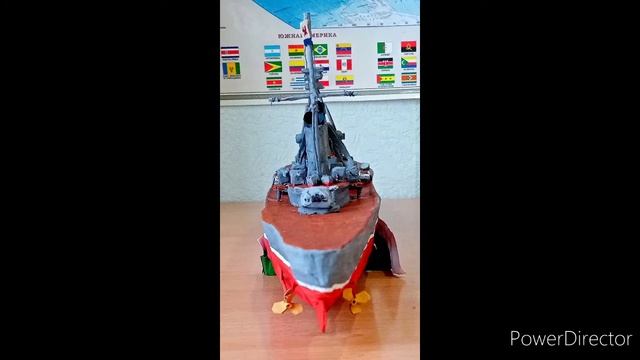 Модель лёгкого крейсера Киров. Проект 26. СССР. Масштаб 1 :420. смотреть онлайн