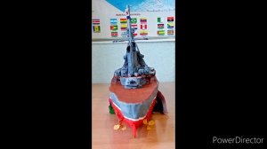 Модель лёгкого крейсера Киров. Проект 26. СССР. Масштаб 1 :420.