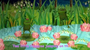 Five Little Frogs Jumping on the Bed | CoCoMelon Nursery Rhymes & Kids Songs