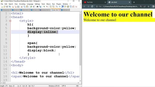 CSS Tutorial: CSS Display Property | Display Inline, Block, Inline-block | HTMLCSS