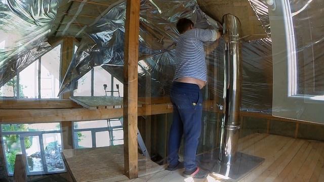 Проект 3в1. Отражающая пароизоляция в каркасном доме.