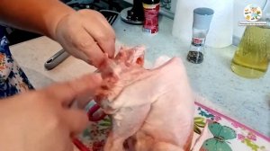ФАРШИРОВАННАЯ КУРИЦА С КАРТОФЕЛЕМ И ГРИБАМИ!!