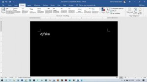 How to Turn Microsoft Word Black Background White Text ?
