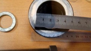 Палец дышла прицепа НефАЗ в сб. (втулка, гайка и гровер)