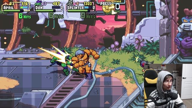 Брат пригласил меня поиграть в Teenage Mutant Ninja Turtles Shredder's Revenge