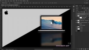 SPOON Graphic |  Apple Mac book Pro | Advertisement Poster | Photoshop Tutorial