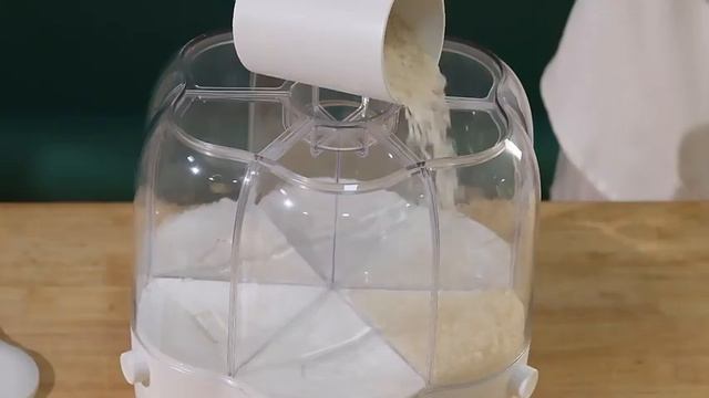Кухонный контейнер из пластика для сыпучих/диспенсер герметичный для круп/емкость для хранения