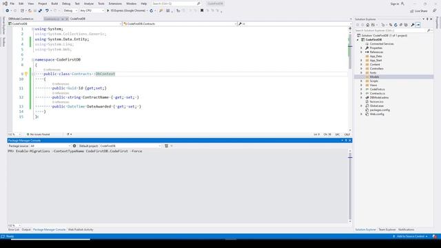 Entity Framework - Create Table using C# classes using Code First approach