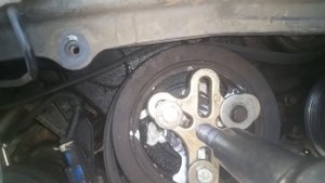 How replace front crank seal 2002 Mazda tribute ford escape