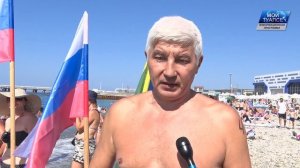 Более 150 спортсменов приняли участие в соревнованиях по плаванию на открытой воде в Туапсе