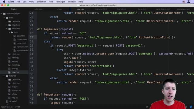 008  Login | Full stack Development | Django | Python | Full Course |