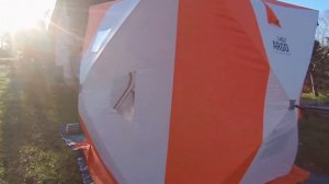 Палатка зимняя куб, всесезонная.Argo 2,2x2,2 с откидной крышкой, полом,тент, навес, летняя кухня.