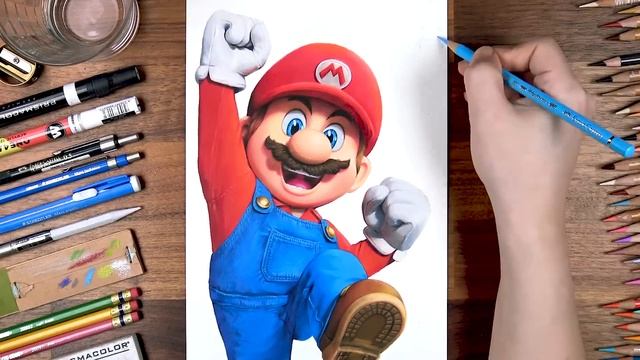 Drawing The Super Mario Bros - Mario | drawholic смотреть онлайн