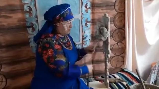 Мастер-класс "Прядение на веретене"