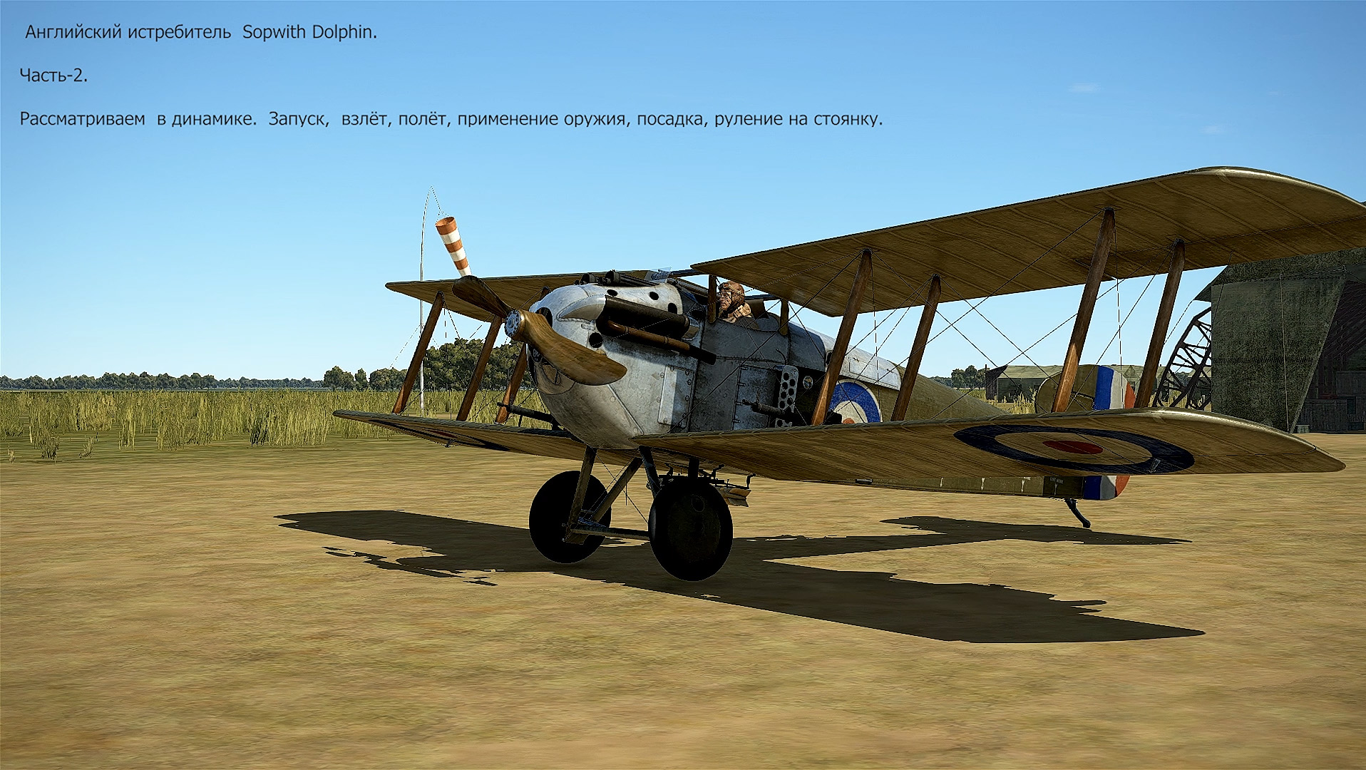 Sopwith Dolphin истребитель (Великобритания).  Ч-2. Рассматриваем.  Сим. Flying Circus – Volume l.