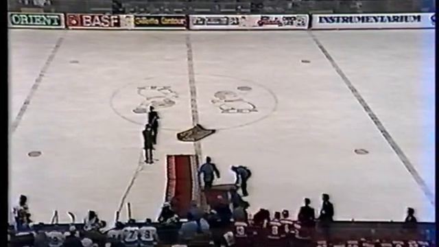 1984 USSR - Europe 7-3 Hockey. The farewell match of Tretyak, Valery Vasiliev and Alexander Maltsev