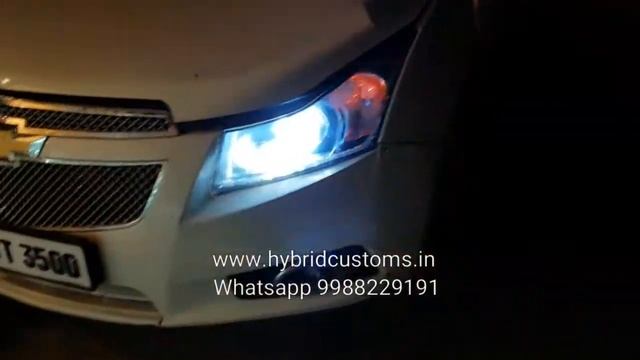 Chevrolet Cruze Custom Projector Headlights смотреть онлайн