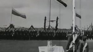 1913 г. Военный парад в Царском селе. Николай II и цесаревич Алексей