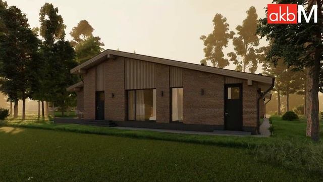 Рощино парк. Дом в традиционном скандинавском стиле с навесом на два автомобиля. смотреть онлайн