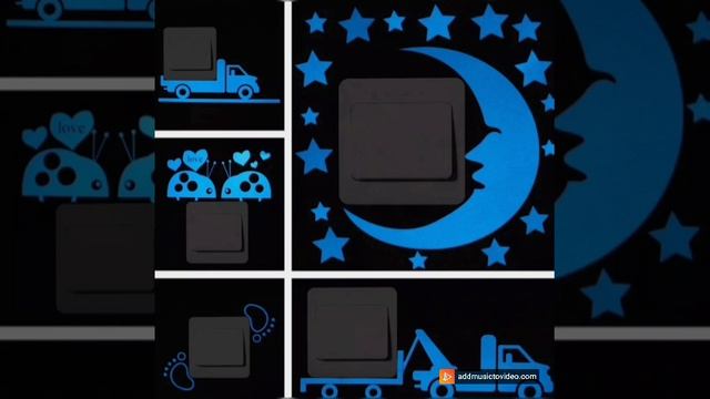 Светящиеся наклейки для переключателя.