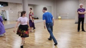 Кадриль Цыганский барон, фигуры 1-3 (учебное видео с класса). Сообщество Assemblés (Ассамбле)