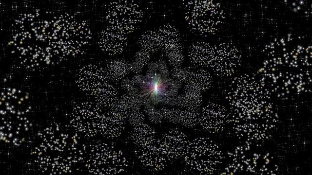 Полёт сквозь тысячи душ. Свет в конце тоннеля. Цикличная абстракция в 4K.