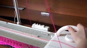 Вяжем кофту азиатский колосок на машинке Silver Reed LK-150. Описание и советы
