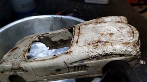 RESTORATION MERCEDES 300 SL ROADSTER - ABANDONED MODEL CAR